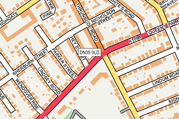 DN35 0LD map - OS OpenMap – Local (Ordnance Survey)