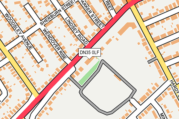 DN35 0LF map - OS OpenMap – Local (Ordnance Survey)