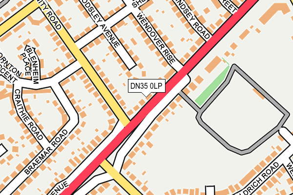 DN35 0LP map - OS OpenMap – Local (Ordnance Survey)