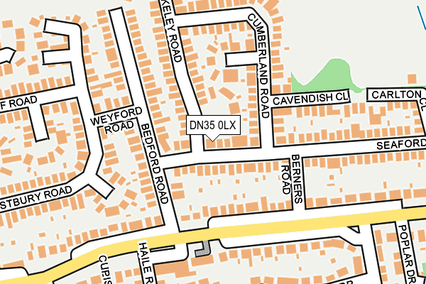 DN35 0LX map - OS OpenMap – Local (Ordnance Survey)