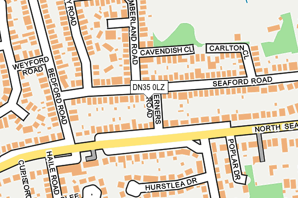 DN35 0LZ map - OS OpenMap – Local (Ordnance Survey)
