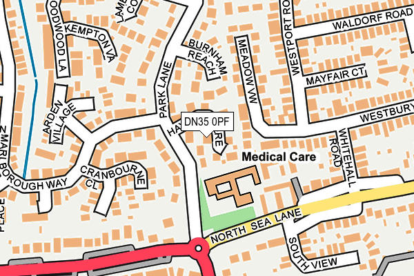 DN35 0PF map - OS OpenMap – Local (Ordnance Survey)