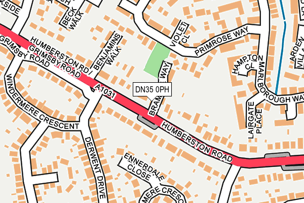 DN35 0PH map - OS OpenMap – Local (Ordnance Survey)