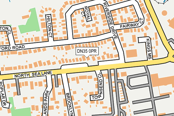 DN35 0PR map - OS OpenMap – Local (Ordnance Survey)
