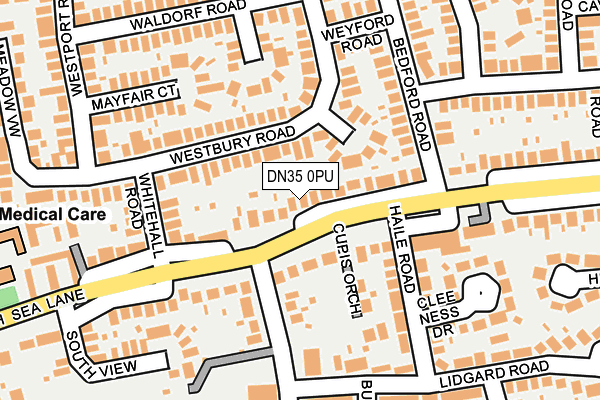 DN35 0PU map - OS OpenMap – Local (Ordnance Survey)