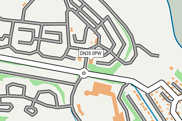 DN35 0PW map - OS OpenMap – Local (Ordnance Survey)
