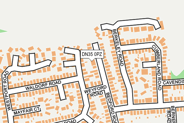 DN35 0PZ map - OS OpenMap – Local (Ordnance Survey)