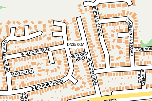 DN35 0QA map - OS OpenMap – Local (Ordnance Survey)