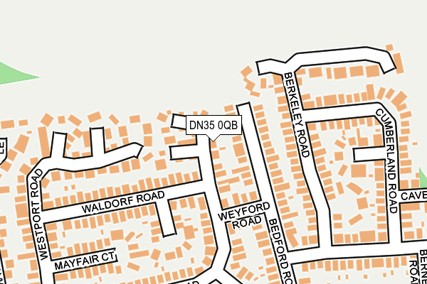 DN35 0QB map - OS OpenMap – Local (Ordnance Survey)