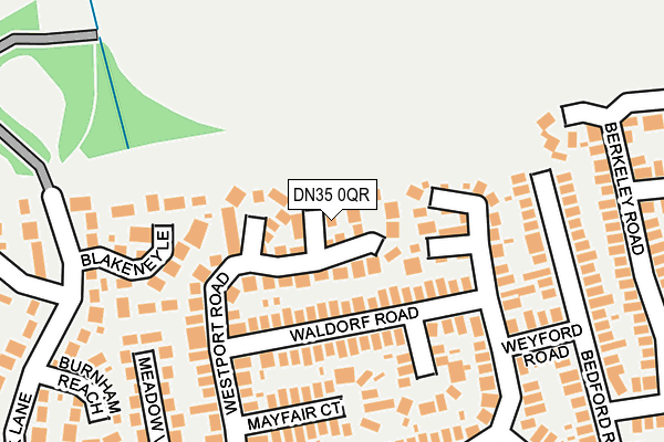 DN35 0QR map - OS OpenMap – Local (Ordnance Survey)
