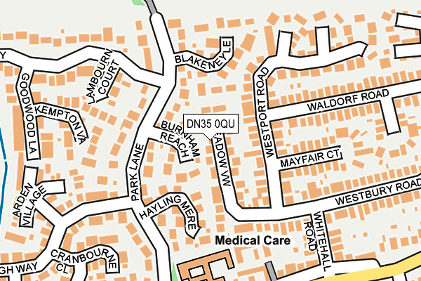DN35 0QU map - OS OpenMap – Local (Ordnance Survey)