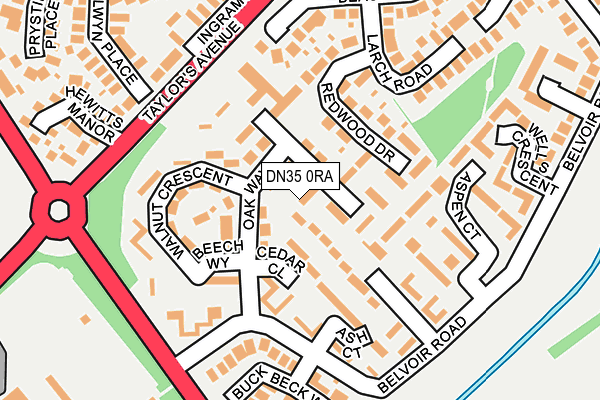 DN35 0RA map - OS OpenMap – Local (Ordnance Survey)
