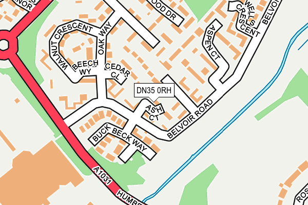 DN35 0RH map - OS OpenMap – Local (Ordnance Survey)