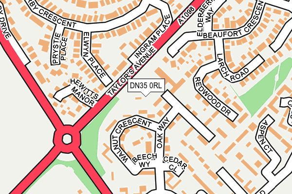 DN35 0RL map - OS OpenMap – Local (Ordnance Survey)
