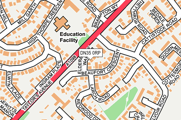 DN35 0RP map - OS OpenMap – Local (Ordnance Survey)