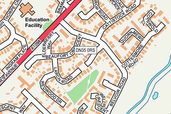 DN35 0RS map - OS OpenMap – Local (Ordnance Survey)