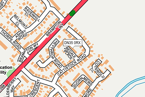 DN35 0RX map - OS OpenMap – Local (Ordnance Survey)