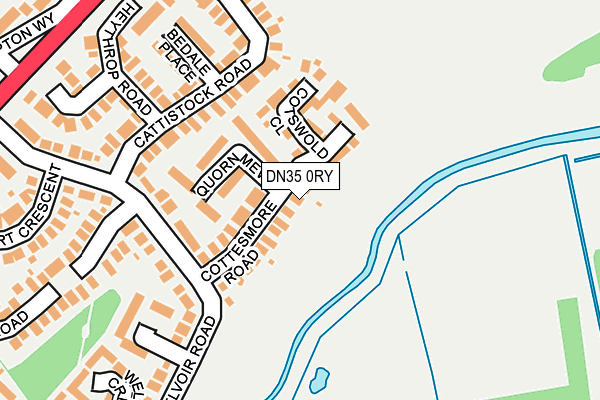 DN35 0RY map - OS OpenMap – Local (Ordnance Survey)