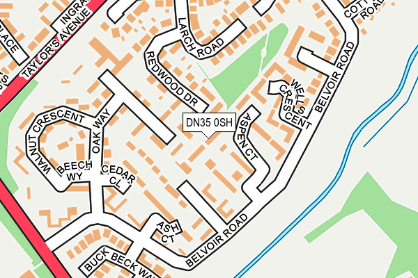 DN35 0SH map - OS OpenMap – Local (Ordnance Survey)