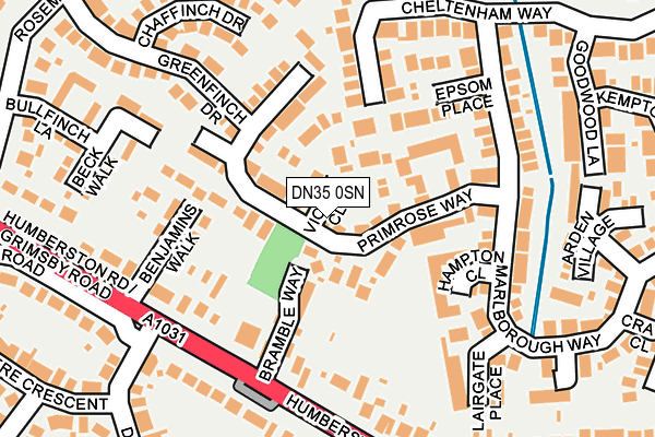 DN35 0SN map - OS OpenMap – Local (Ordnance Survey)