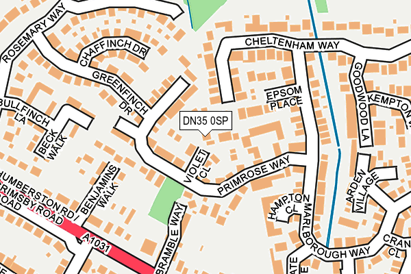 DN35 0SP map - OS OpenMap – Local (Ordnance Survey)