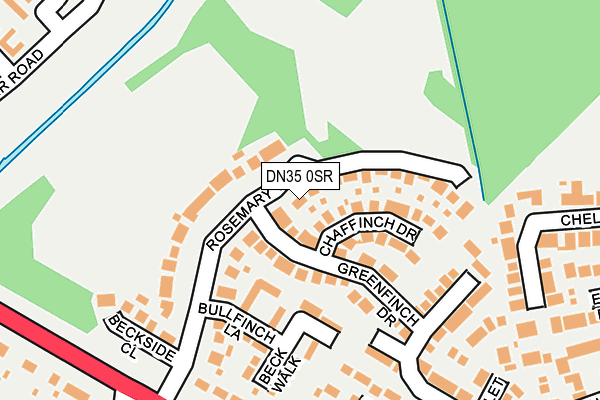 DN35 0SR map - OS OpenMap – Local (Ordnance Survey)