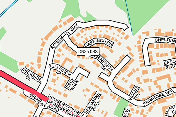 DN35 0SS map - OS OpenMap – Local (Ordnance Survey)