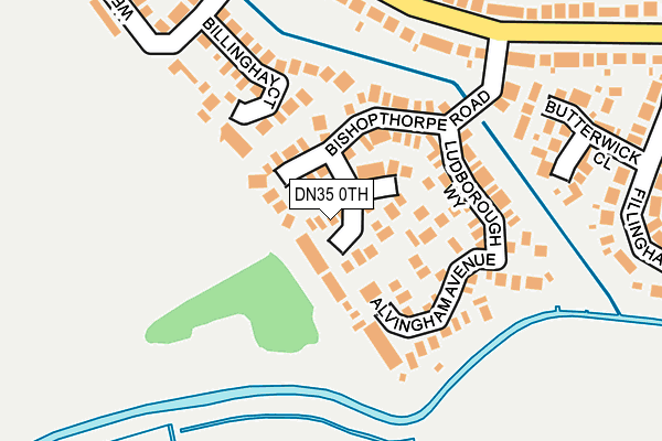 DN35 0TH map - OS OpenMap – Local (Ordnance Survey)