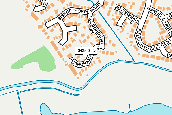DN35 0TQ map - OS OpenMap – Local (Ordnance Survey)