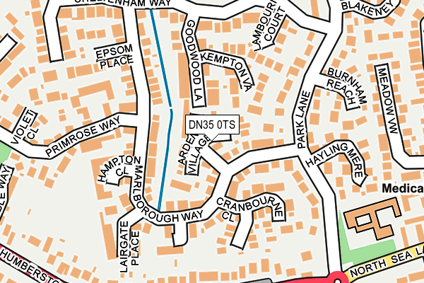 DN35 0TS map - OS OpenMap – Local (Ordnance Survey)