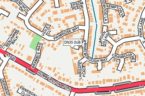DN35 0UB map - OS OpenMap – Local (Ordnance Survey)