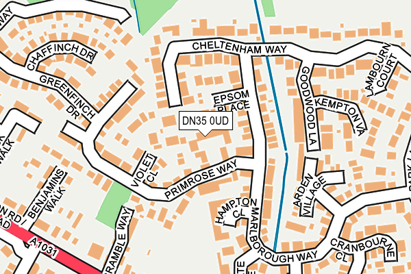 DN35 0UD map - OS OpenMap – Local (Ordnance Survey)