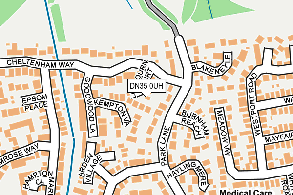 DN35 0UH map - OS OpenMap – Local (Ordnance Survey)