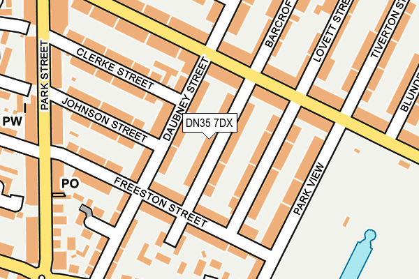 DN35 7DX map - OS OpenMap – Local (Ordnance Survey)
