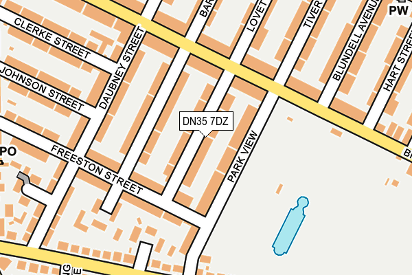 DN35 7DZ map - OS OpenMap – Local (Ordnance Survey)