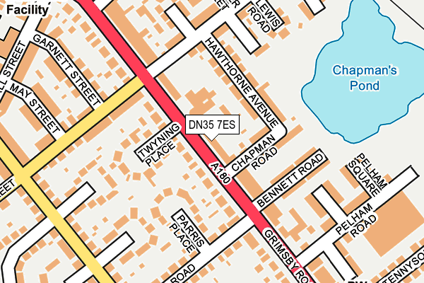 DN35 7ES map - OS OpenMap – Local (Ordnance Survey)