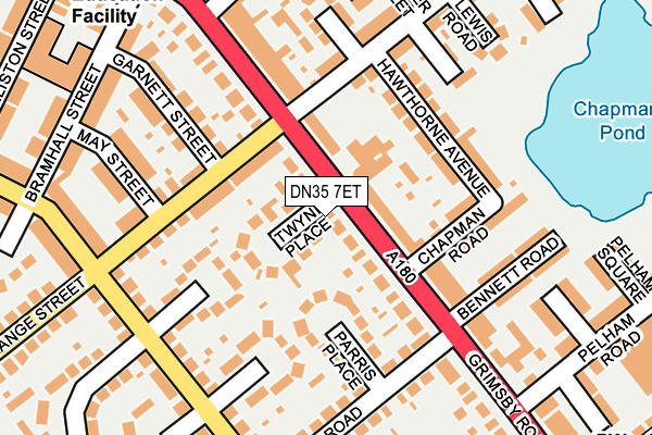 DN35 7ET map - OS OpenMap – Local (Ordnance Survey)
