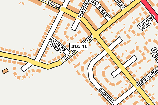 DN35 7HJ map - OS OpenMap – Local (Ordnance Survey)