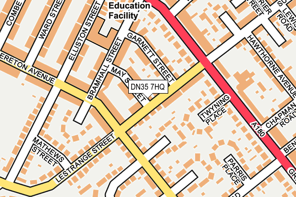 DN35 7HQ map - OS OpenMap – Local (Ordnance Survey)