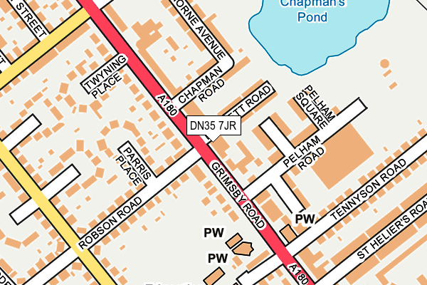 Map of PENNY'S NEWS LIMITED at local scale