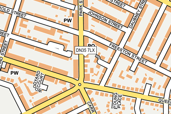 DN35 7LX map - OS OpenMap – Local (Ordnance Survey)