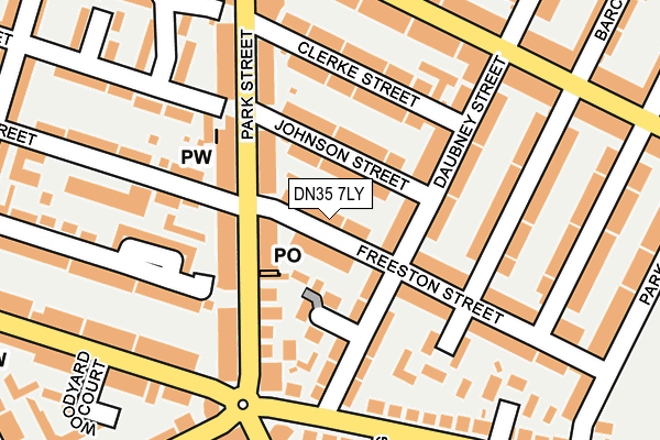 DN35 7LY map - OS OpenMap – Local (Ordnance Survey)