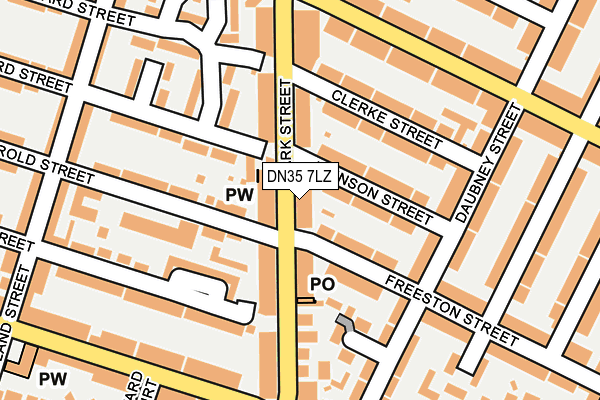 DN35 7LZ map - OS OpenMap – Local (Ordnance Survey)