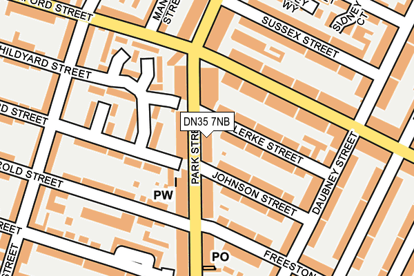 DN35 7NB map - OS OpenMap – Local (Ordnance Survey)
