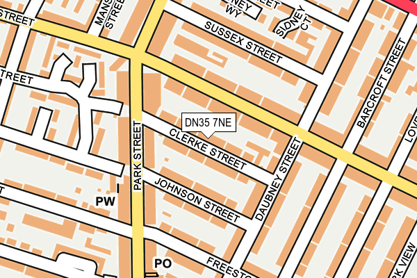 DN35 7NE map - OS OpenMap – Local (Ordnance Survey)
