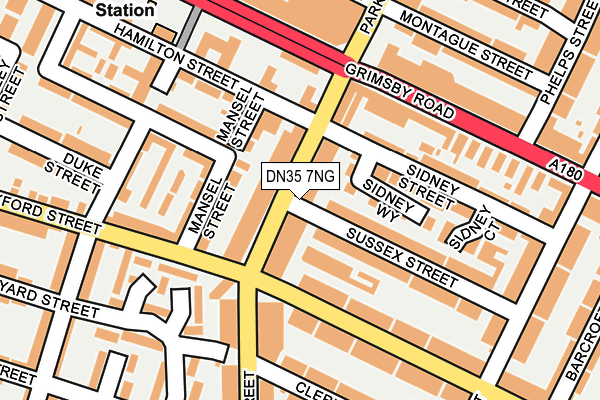 DN35 7NG map - OS OpenMap – Local (Ordnance Survey)