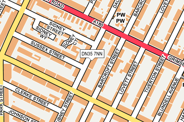 DN35 7NN map - OS OpenMap – Local (Ordnance Survey)