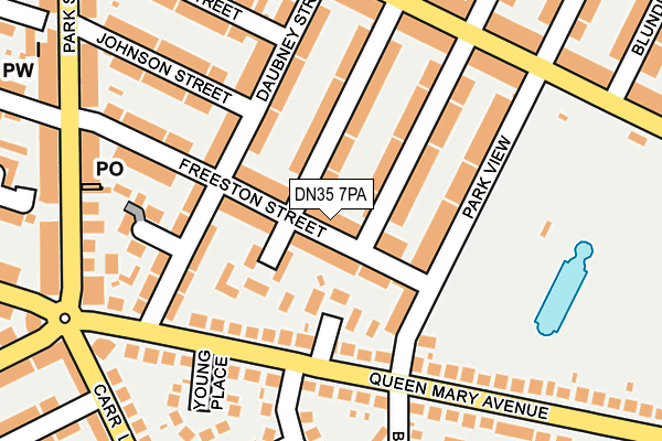 DN35 7PA map - OS OpenMap – Local (Ordnance Survey)