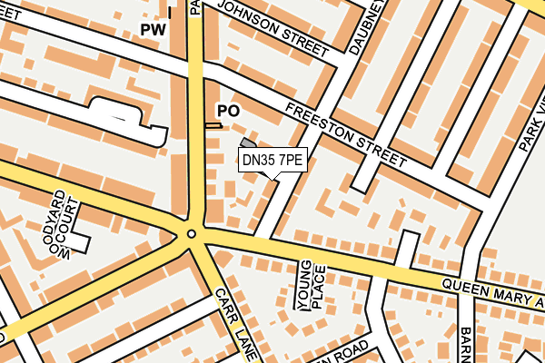 DN35 7PE map - OS OpenMap – Local (Ordnance Survey)