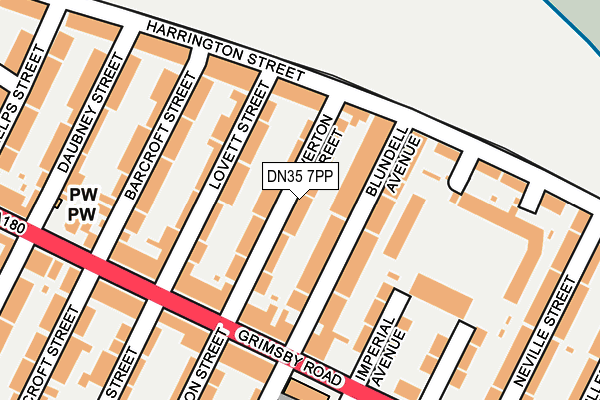DN35 7PP map - OS OpenMap – Local (Ordnance Survey)